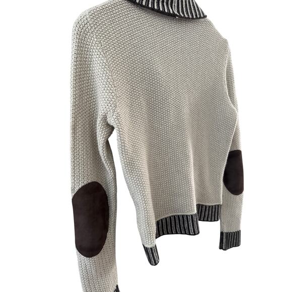 Vintage Weekend MaxMara Banshee Virgin Wool Blend Cardigan Beige Size Small - Picture 4 of 10